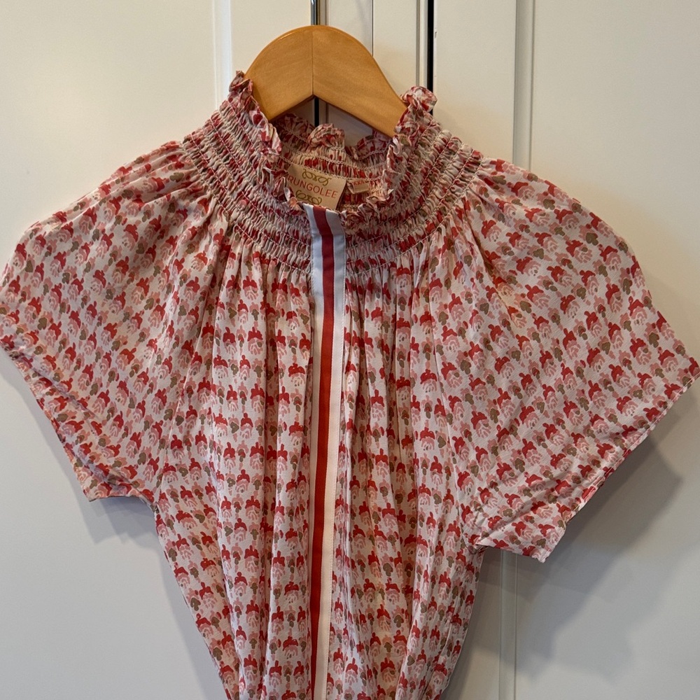 Chic Pink Patterned Mini Dress - image 3